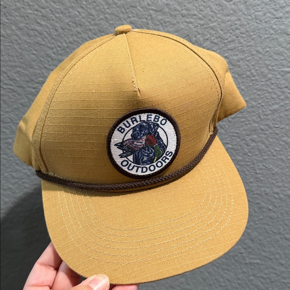 Burlebo outdoors men’s tan SnapBack hat